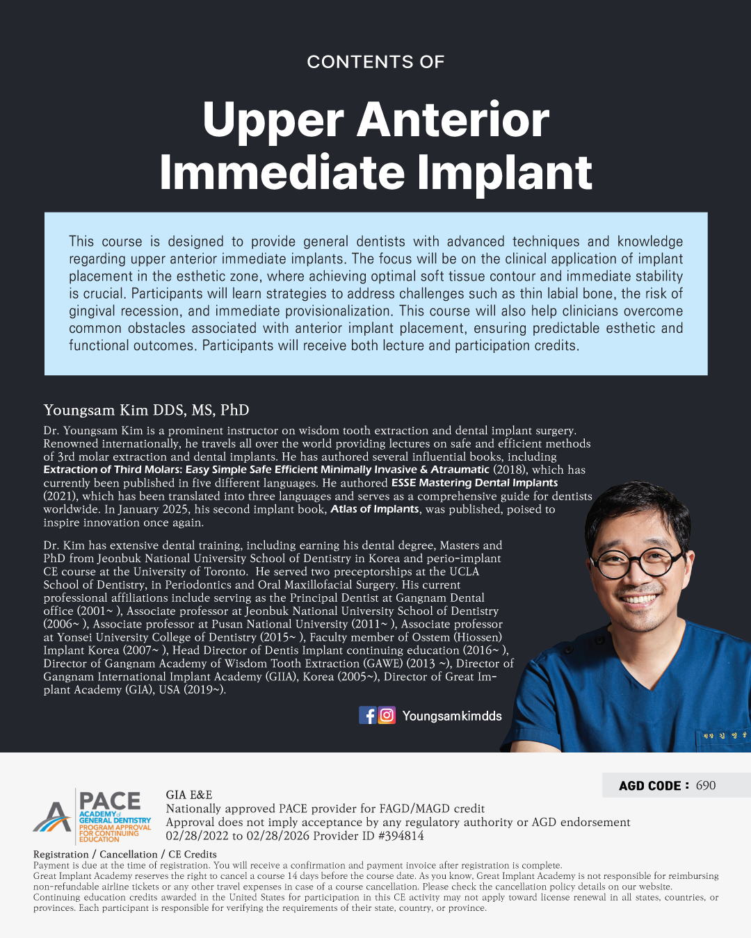 Los Angeles GIA Study Club) Upper Anterior Immediate Implant [2025/3/18]