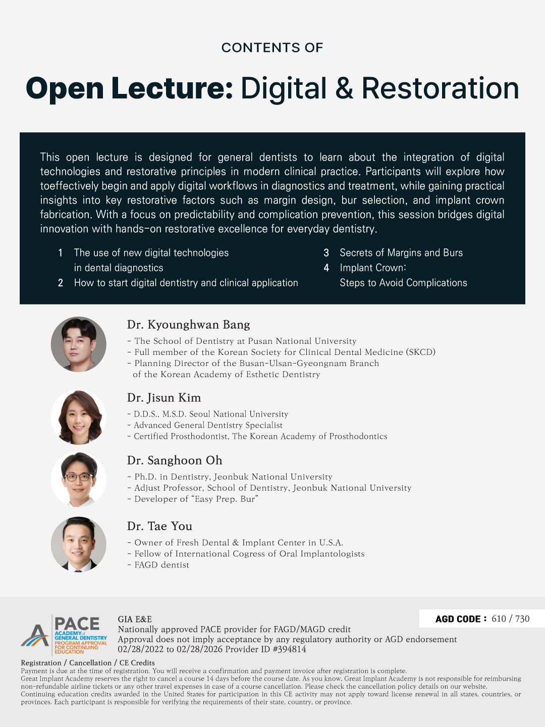 KDWC 2026 Dallas - No.6) OPEN LECTURE: Digital & Restoration [Sun]