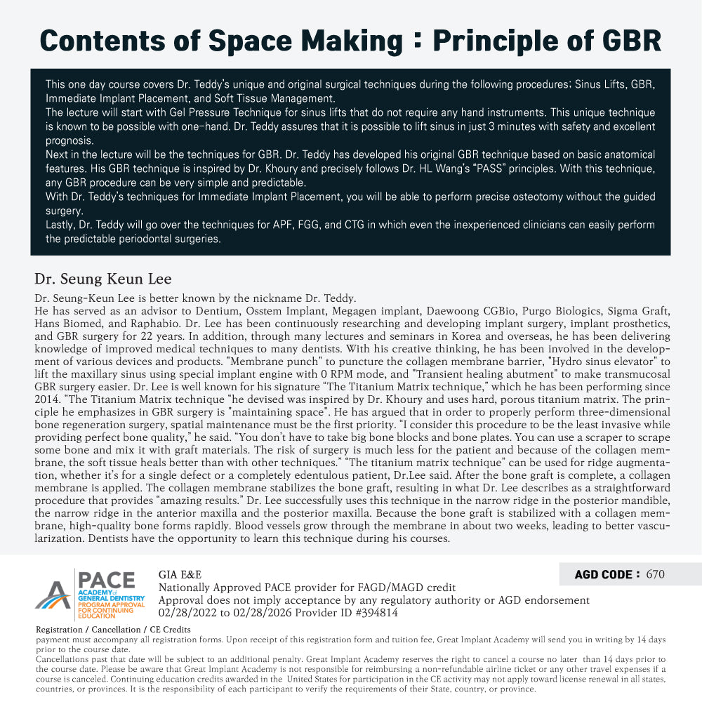 KDWC 2024 New York - No.30) Space Making: Principle of GBR Hands-on