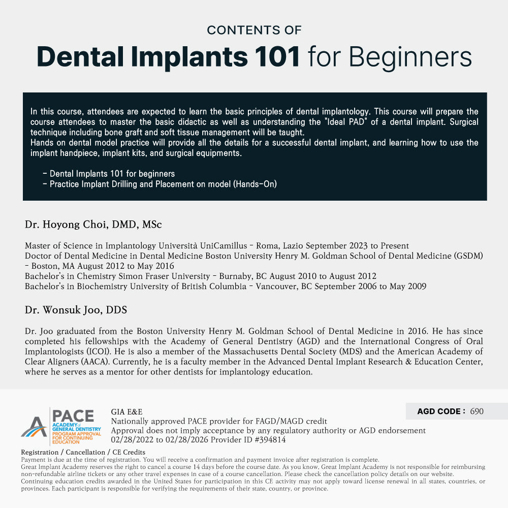 KDWC 2025 Los Angeles - No.24) Dental Implants 101 for Beginners HANDS-ON [Fri]