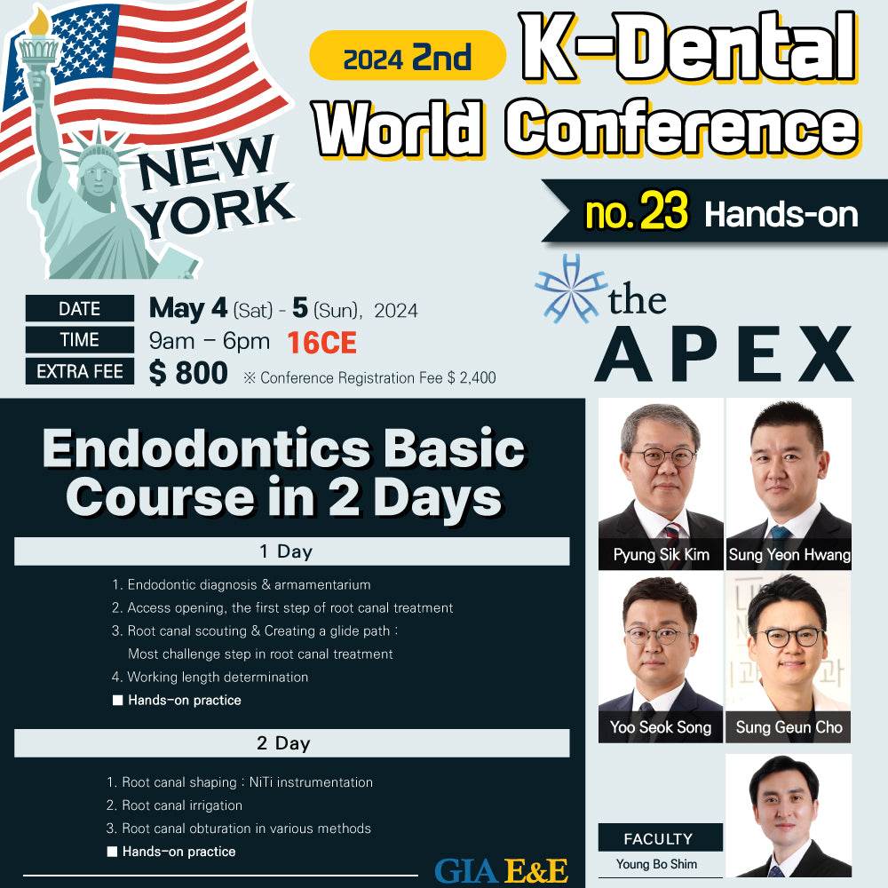 KDWC 2024 New York - No.23) Endodontic Basic Course in 2 Days Hands-on