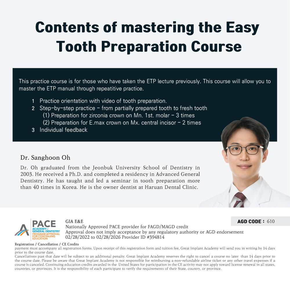 KDWC 2024 New York - No.40) Mastering the Easy Tooth Preparation Course Hands-on