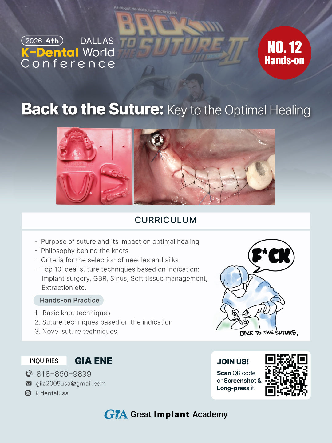 KDWC 2026 Dallas - No.12) Back to the Suture Hands-on [Sun]