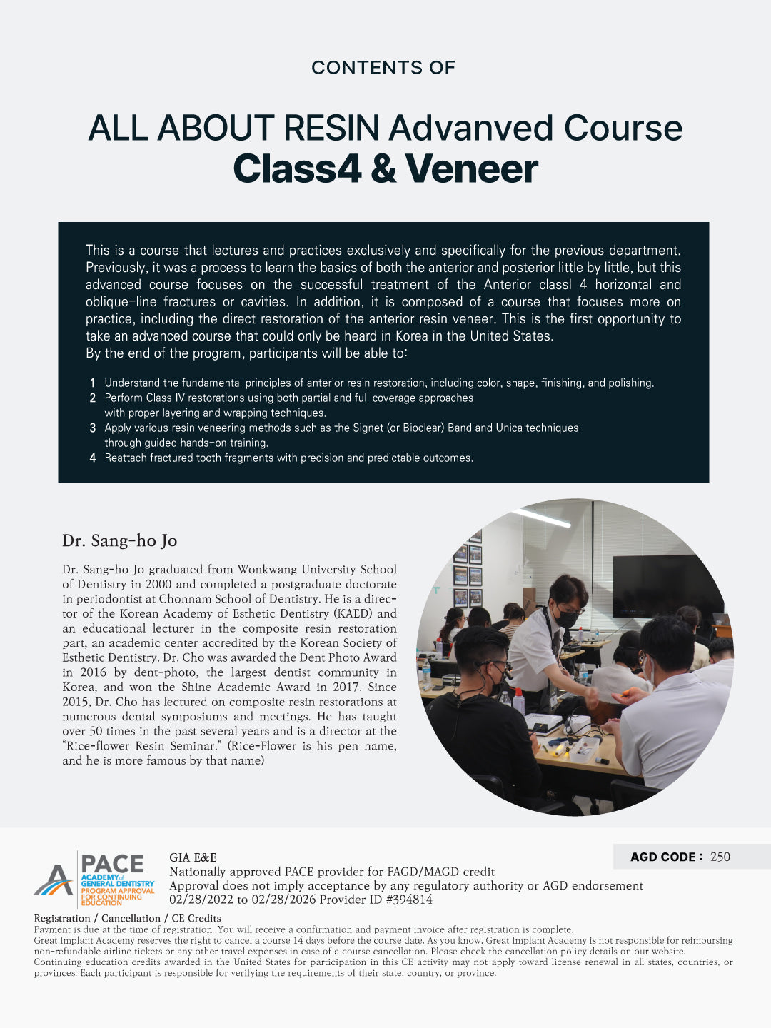 KDWC 2026 Dallas - No.15) All About Resin: Class 4 & Veneer Hands-on [Sun]