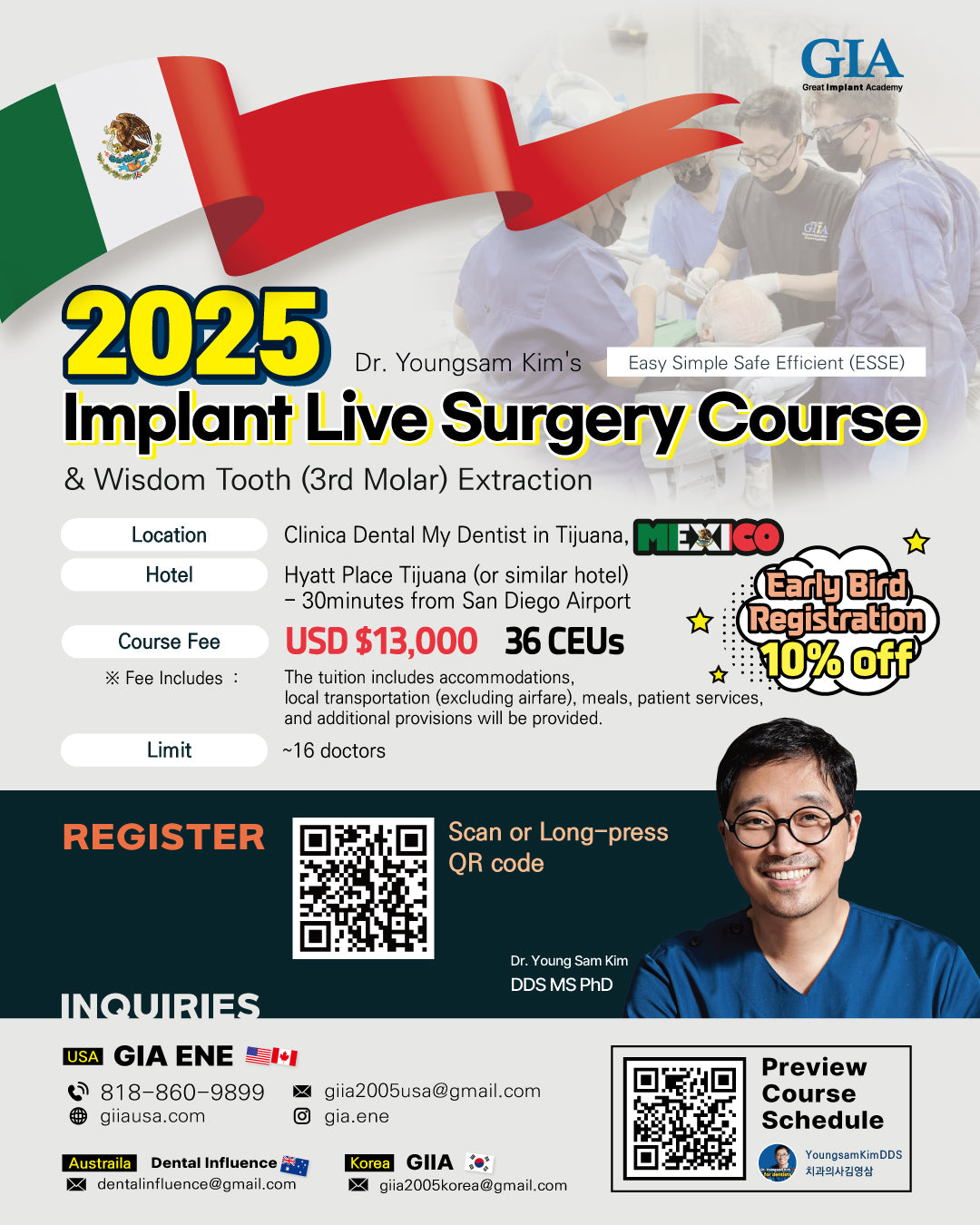 MEXICO LSC 2025 / Aug 28 - Sep 1 [Implant Live Surgery Course]