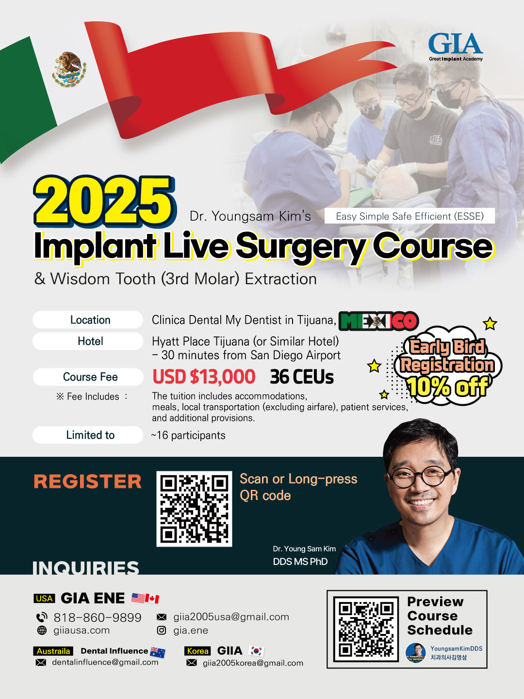 MEXICO LSC 2025 / July 2 - 6 [Implant Live Surgery Course]